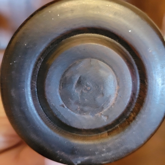 COPY - Vintage mid century modern wooden candle stick holder. - Picture 5 of 6